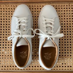 J. Crew White Leather Sneakers